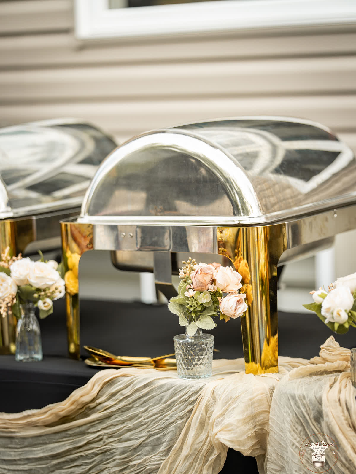 Mise en place en chafing dish
